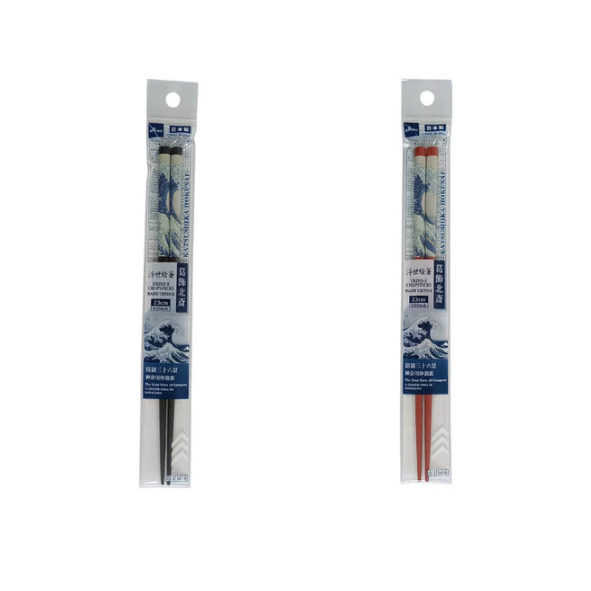 DAISO Ukiyo‑e Chopsticks “The Great Wave off Kanagawa” 23 cm
