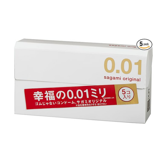 Préservatifs Sagami Original (0,01 mm de bonheur) – Lot de 5