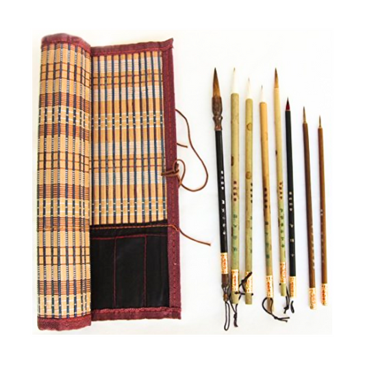 U&E STORE Ensemble professionnel de pinceaux pour peinture chinoise – 8 pièces