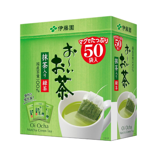 Itoen Oi Ocha Matcha‑Blend Green Tea Eco Tea Bags 1.8g × 50 Bags